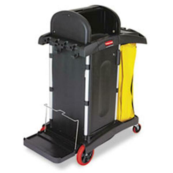 Rcp High-Security Healthcare Cleaning Cart 22W X 48-1/4D X 53-1/2H Black 9T7500BK